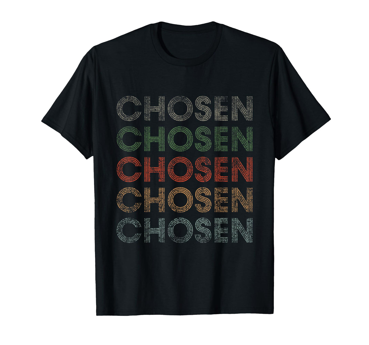 Chosen First Name Grunge Style Vintage Retro T-Shirt