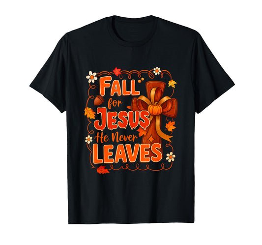 Autumn Jesus My Favourite Season Fall Christian Thanksgiving T-Shirt