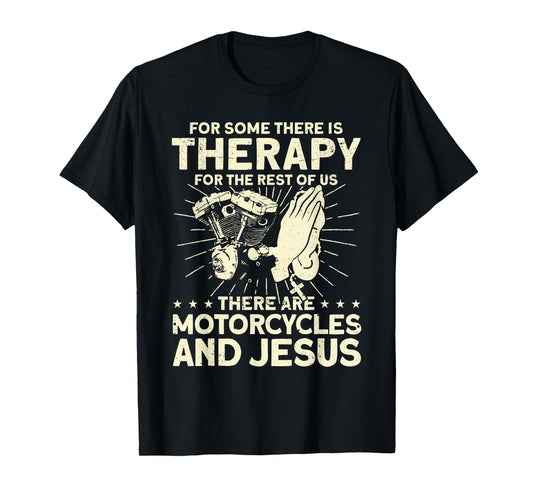 Christian Motorcycle Biker Motorcycles And Jesus Faith T-Shirt