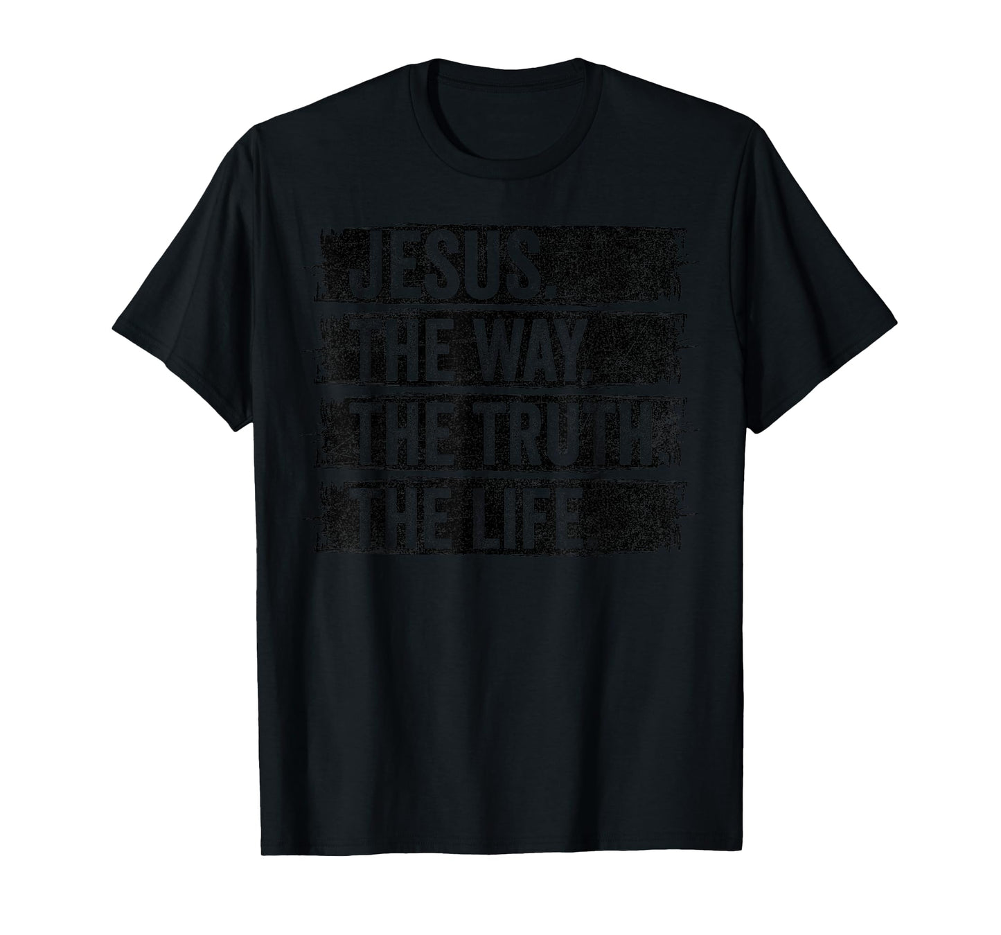 Jesus The Way Truth Life Vintage Christian Worship Retro T-Shirt