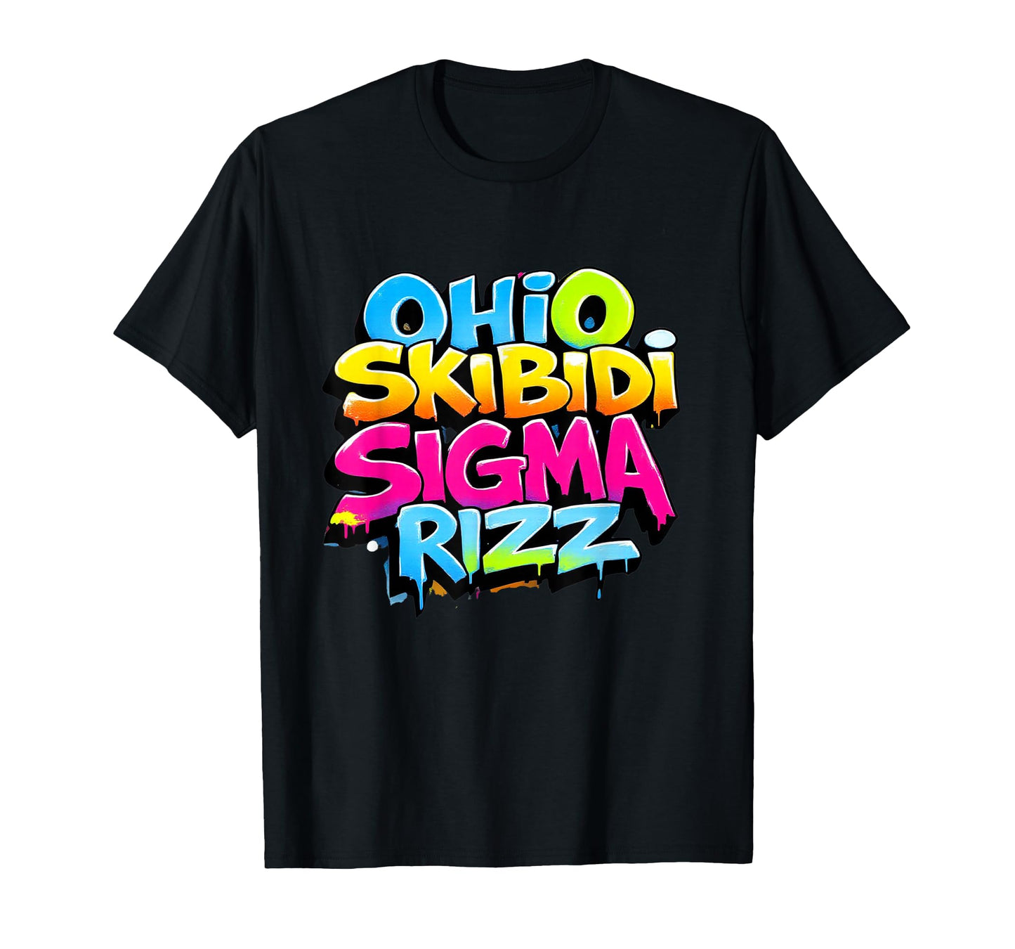 Skibidi Rizz Ohio Sigma Funny Rizzler Gift Graffiti T-Shirt