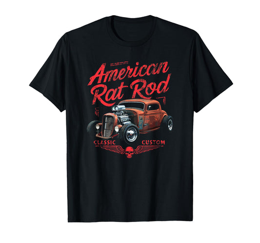 American Rat Rod Classic Custom, Vintage Rat Rod Car T-Shirt