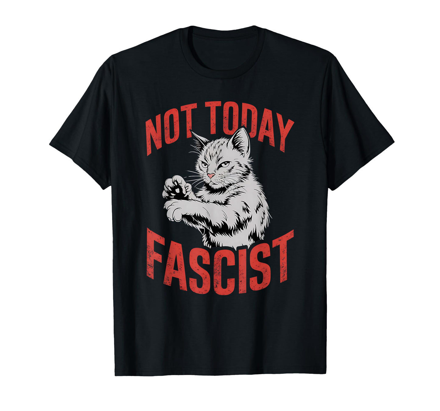 Not Today Fascist Funny Meme Fascism Women Men T-Shirt