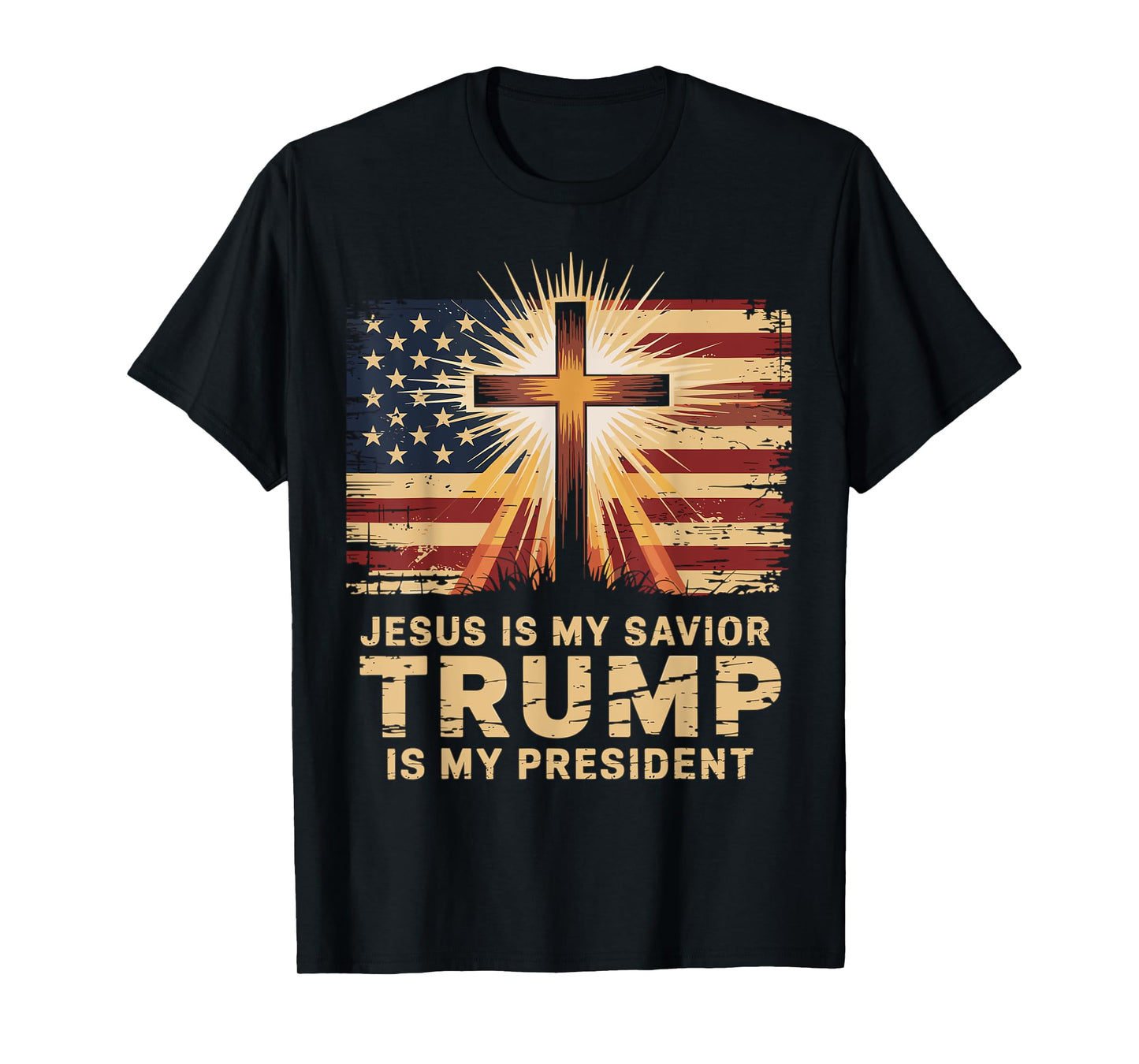 Jesus Is My Savior Trump Is My President Biblical T-Shirt
