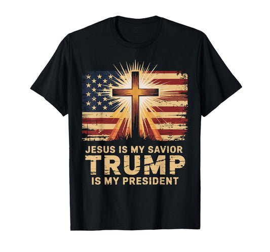 Jesus Is My Savior Trump Is My President Biblical T-Shirt