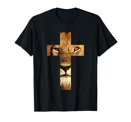 Lion Cross King Lord Jesus Bible Judah T-Shirt