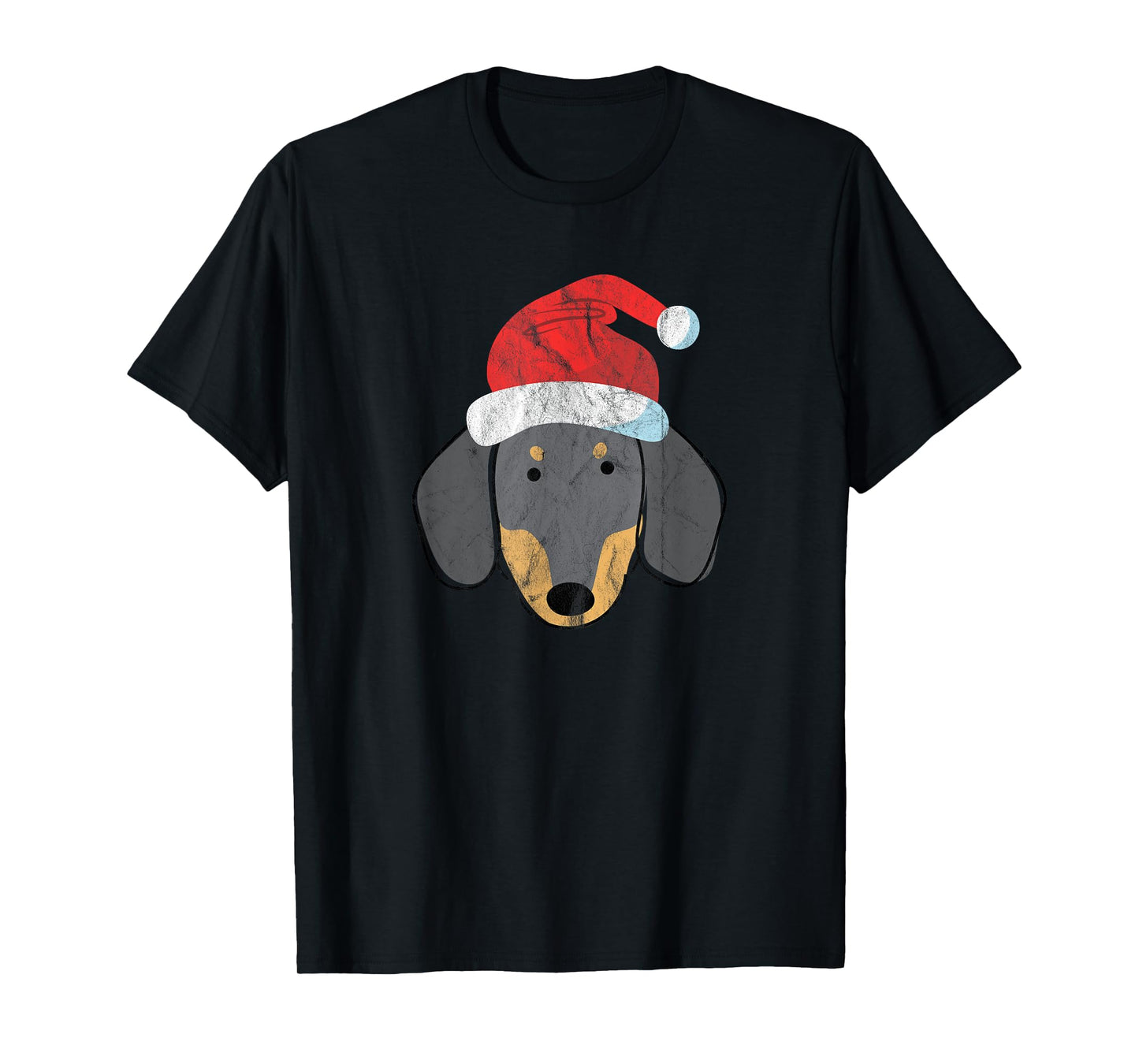 Santa Hat Dachshund PJs Christmas Xmas Wiener Weiner Dog Men Women T-Shirt