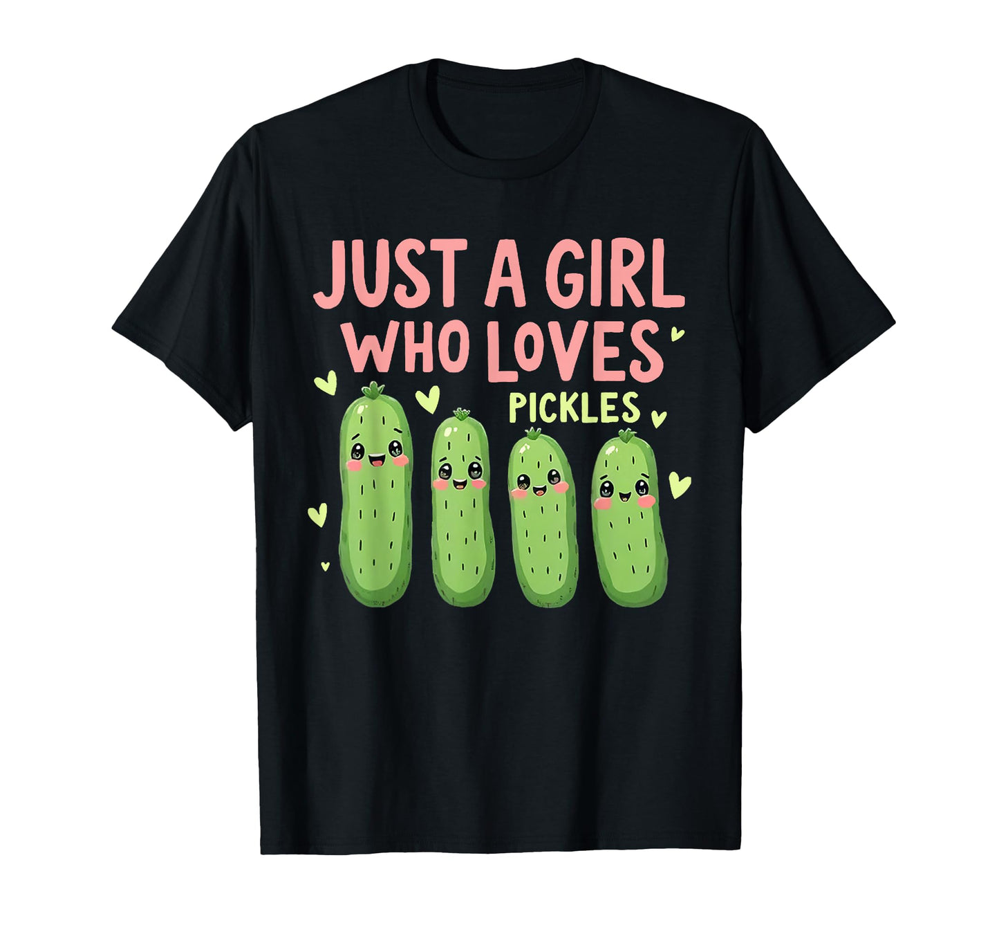 Just A Girl Who Loves Jesus and Pickles Christian Pickles T-Shirt