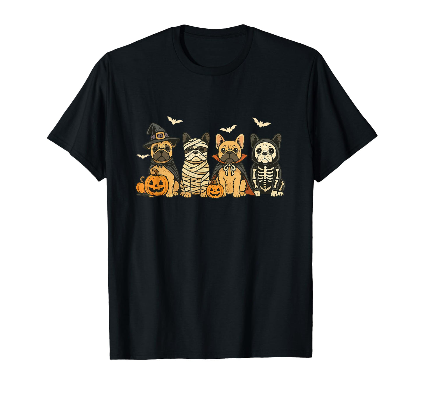Mummy French Bulldog Halloween French Bulldog Witch Dog Mom T-Shirt