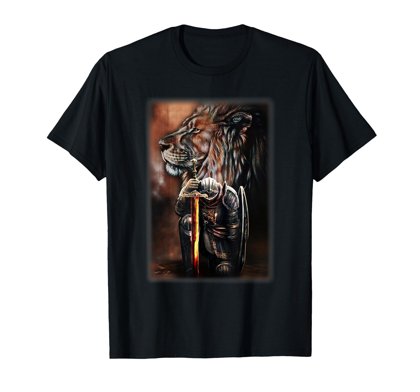 Knight Templar God Lion Christian Jesus Lover T-Shirt