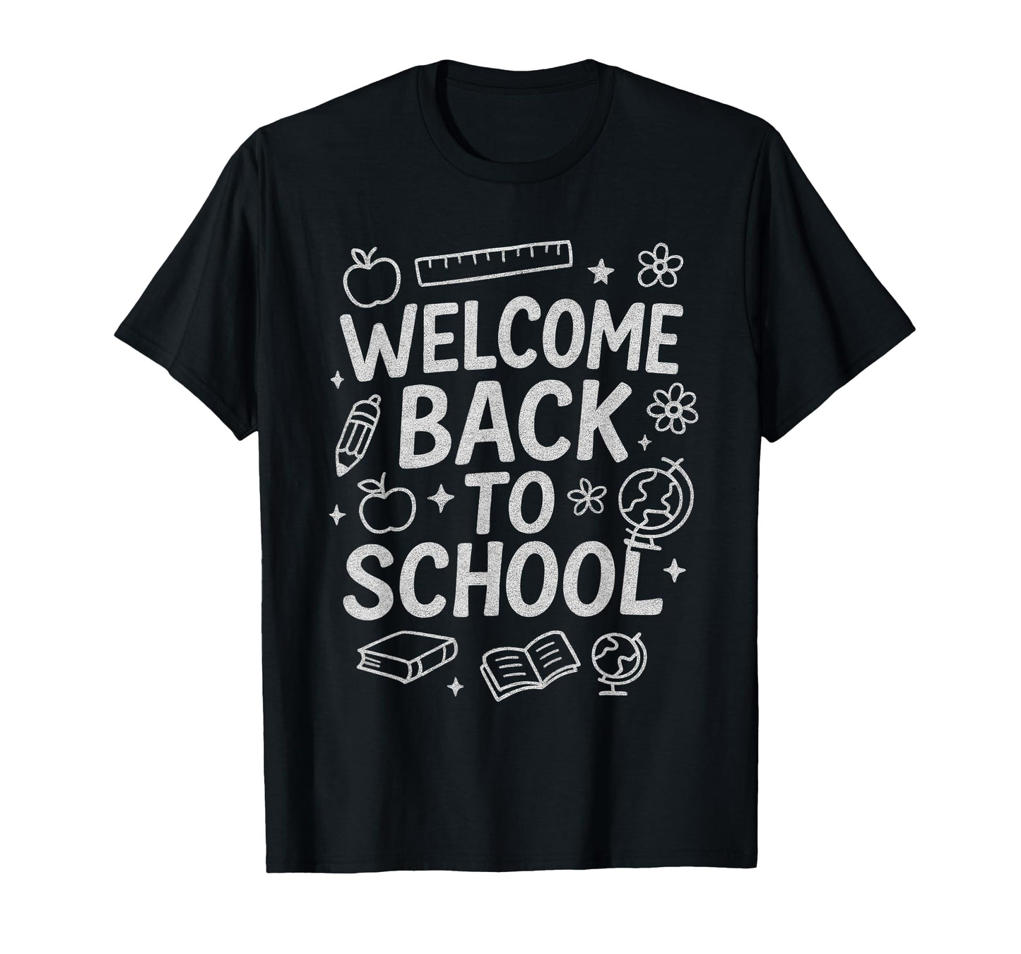 Welcome Back to School Funny Cute Chalkboard Humor Meme T-Shirt