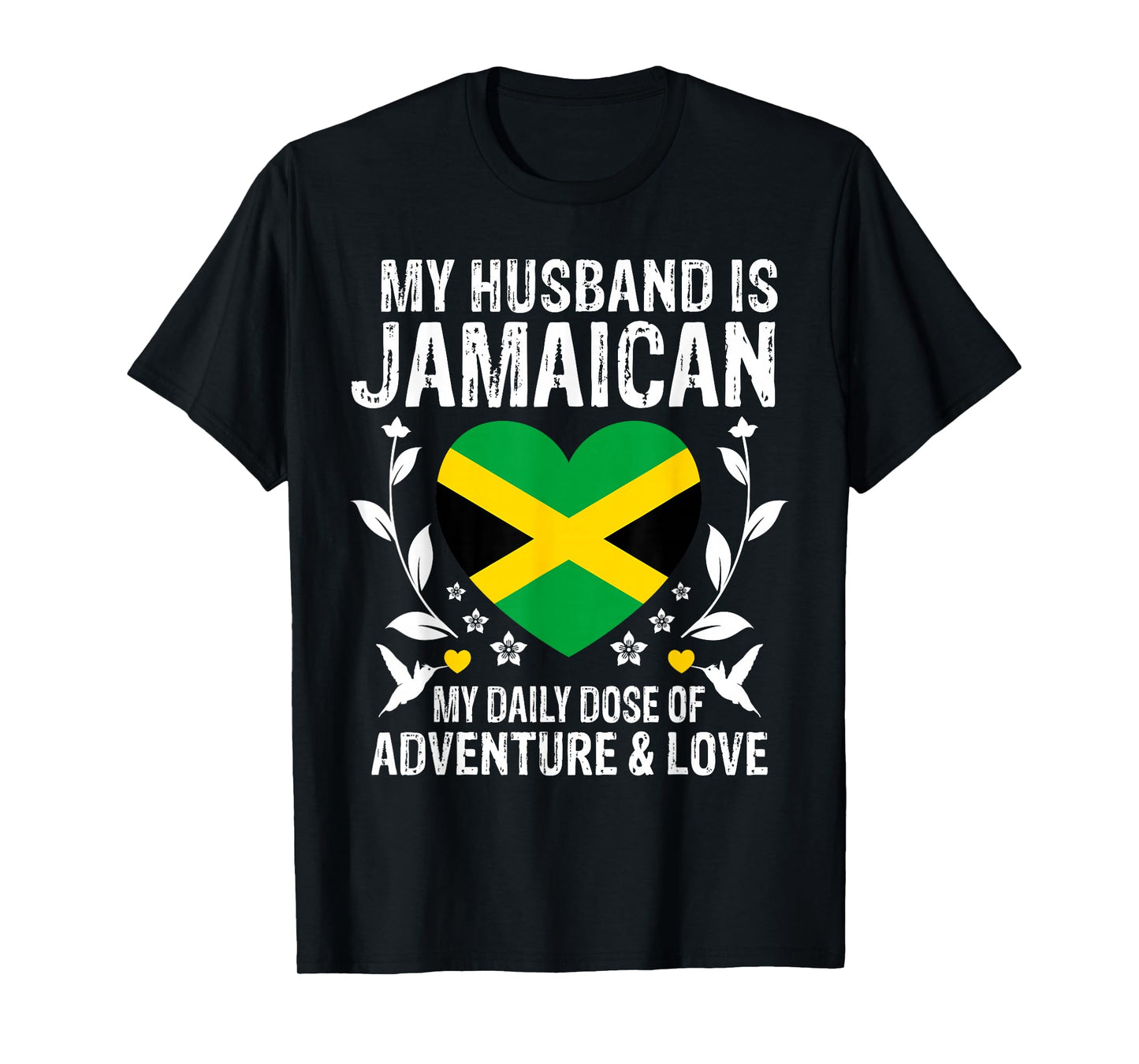 My Husband Is Jamaican Husband Jamaica Flag T-Shirt