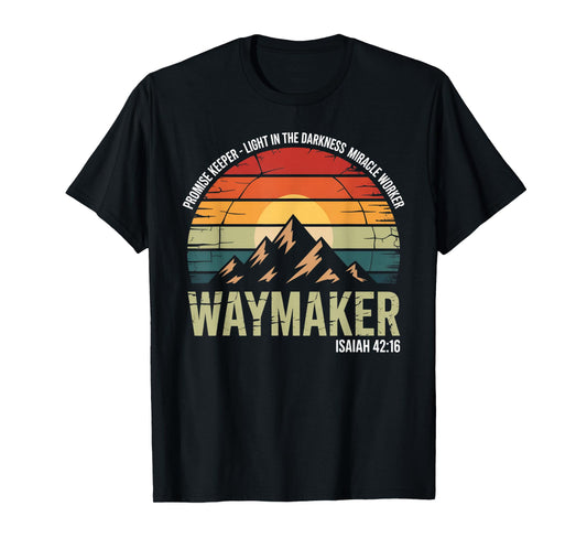 Waymaker Vintage Promise Keeper Miracle Worker Christian T-Shirt