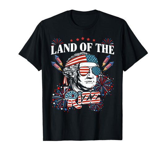 Vintage Land of the Rizz 4th Of July T-Shirt