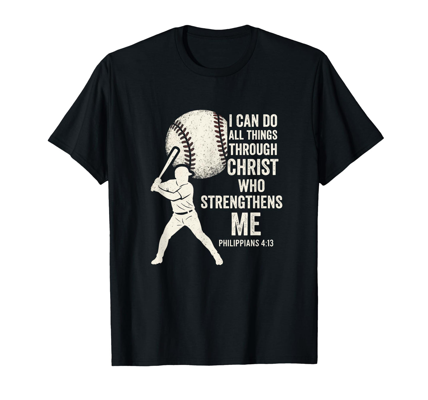 I Can Do All Things - Christian Baseball Faith T-Shirt