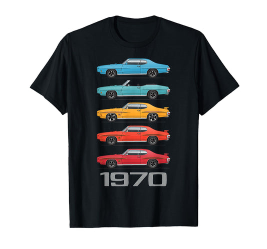 1970 70 GTO Classic Car Old School Muscle Car T-Shirt