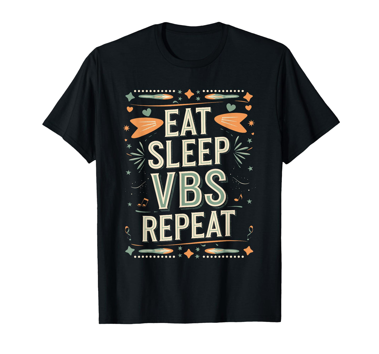Eat Sleep VBS Repeat Bold Design T-Shirt