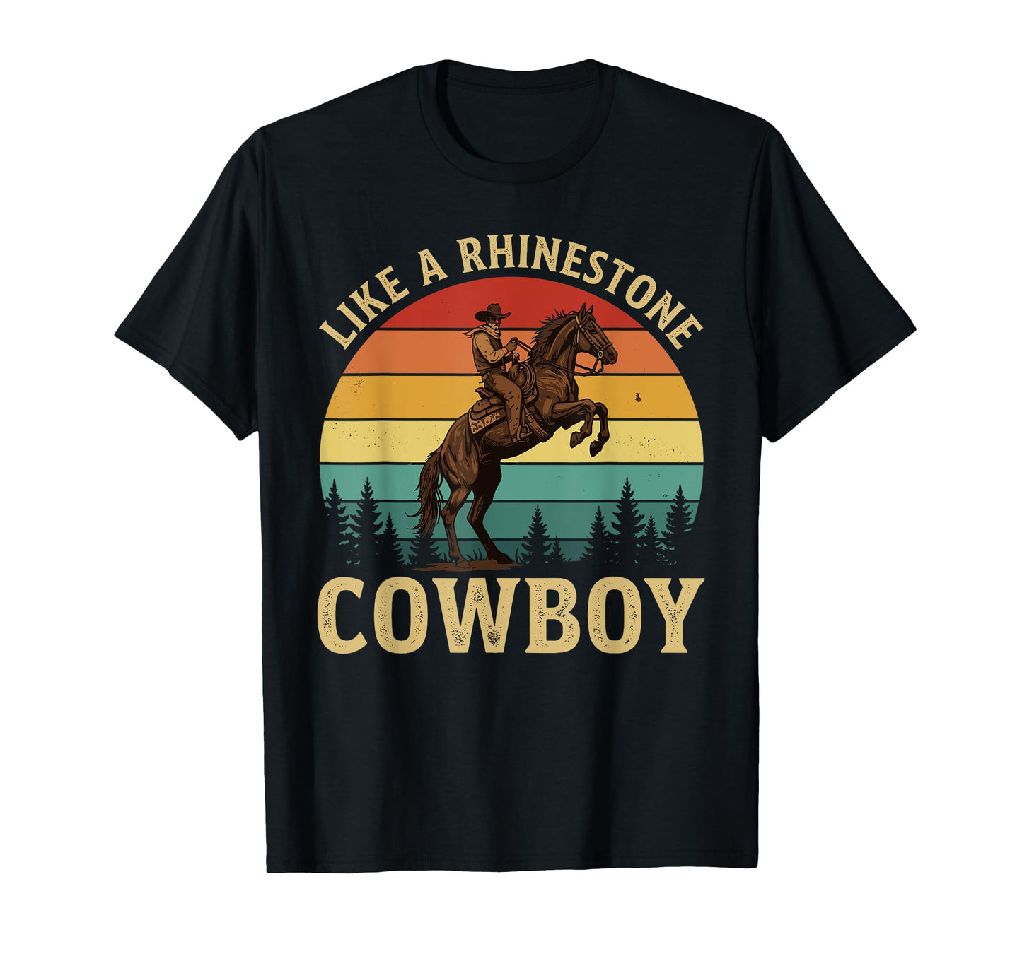 Like a Rhinestone Cowboy for Horse Riders for Christ T-Shirt