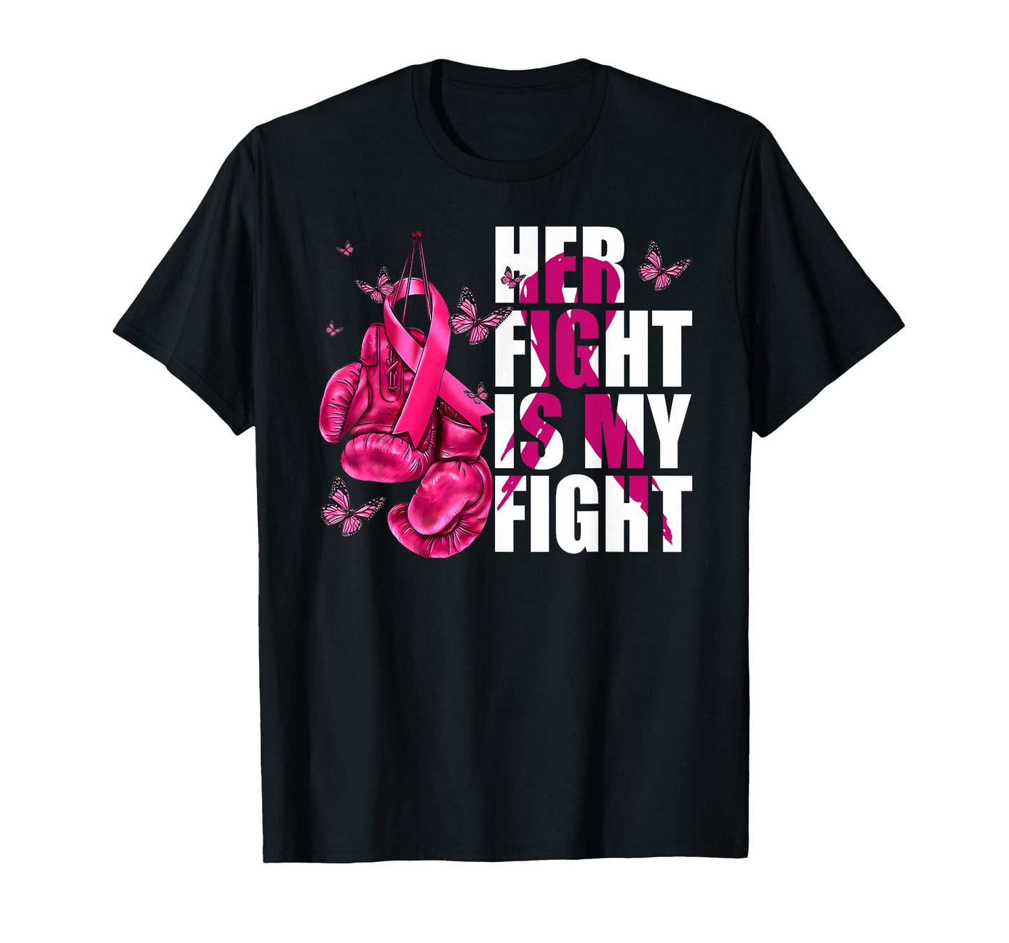 Breast Cancer Awareness Husband Support Squad T-Shirt