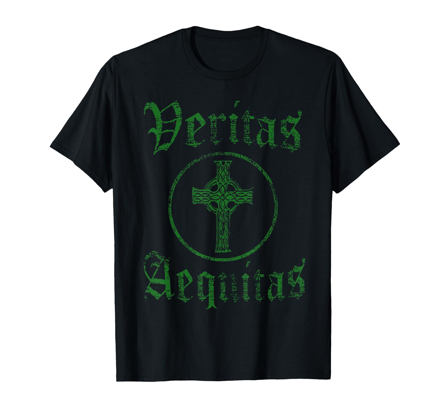 Veritas Aequitas Celtic Truth Justice prayer St Patricks Day T-Shirt