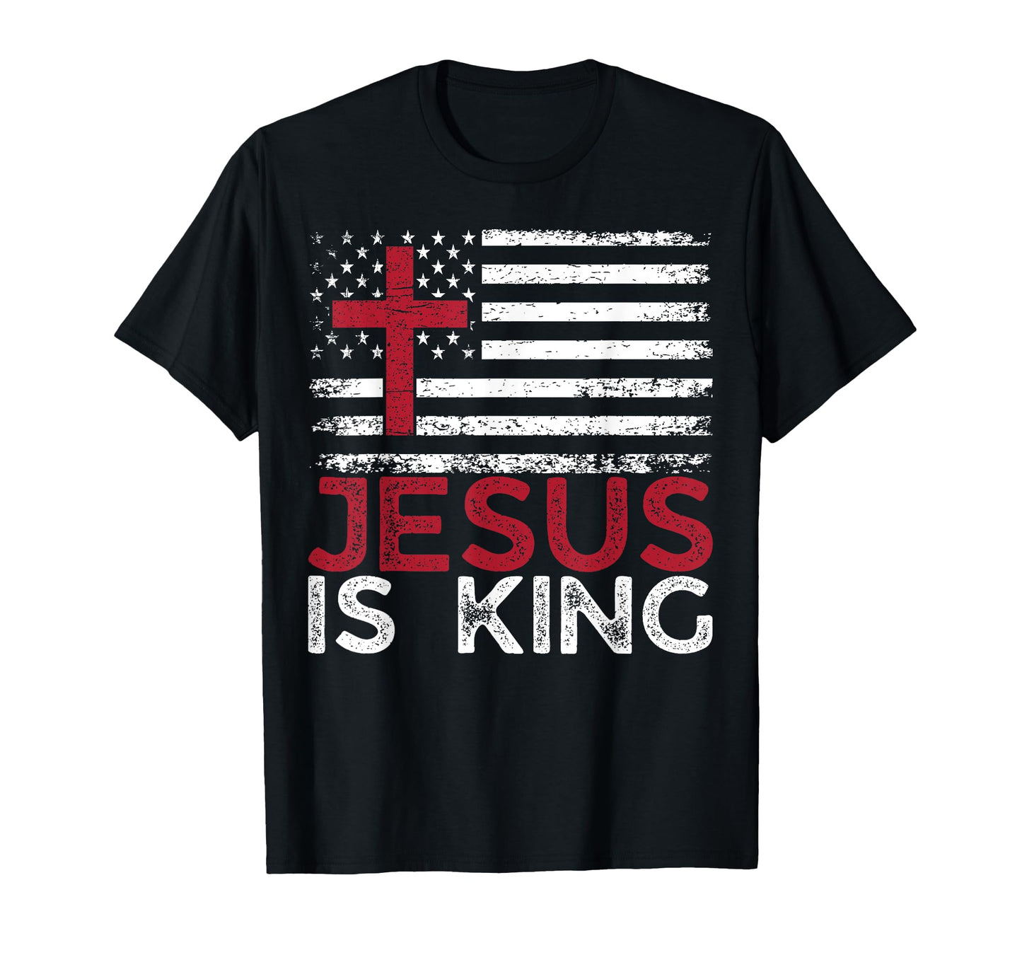 Jesus Is King Inspirational Christian Faith God Religious T-Shirt