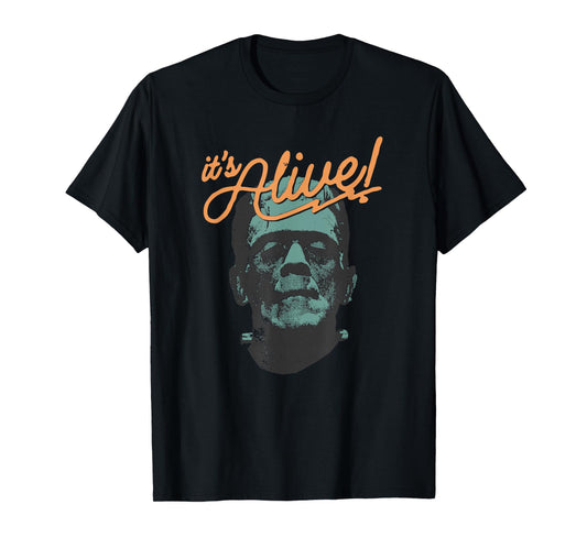 Retro Funny It's Alive Frankenstein Monster Spooky Halloween T-Shirt