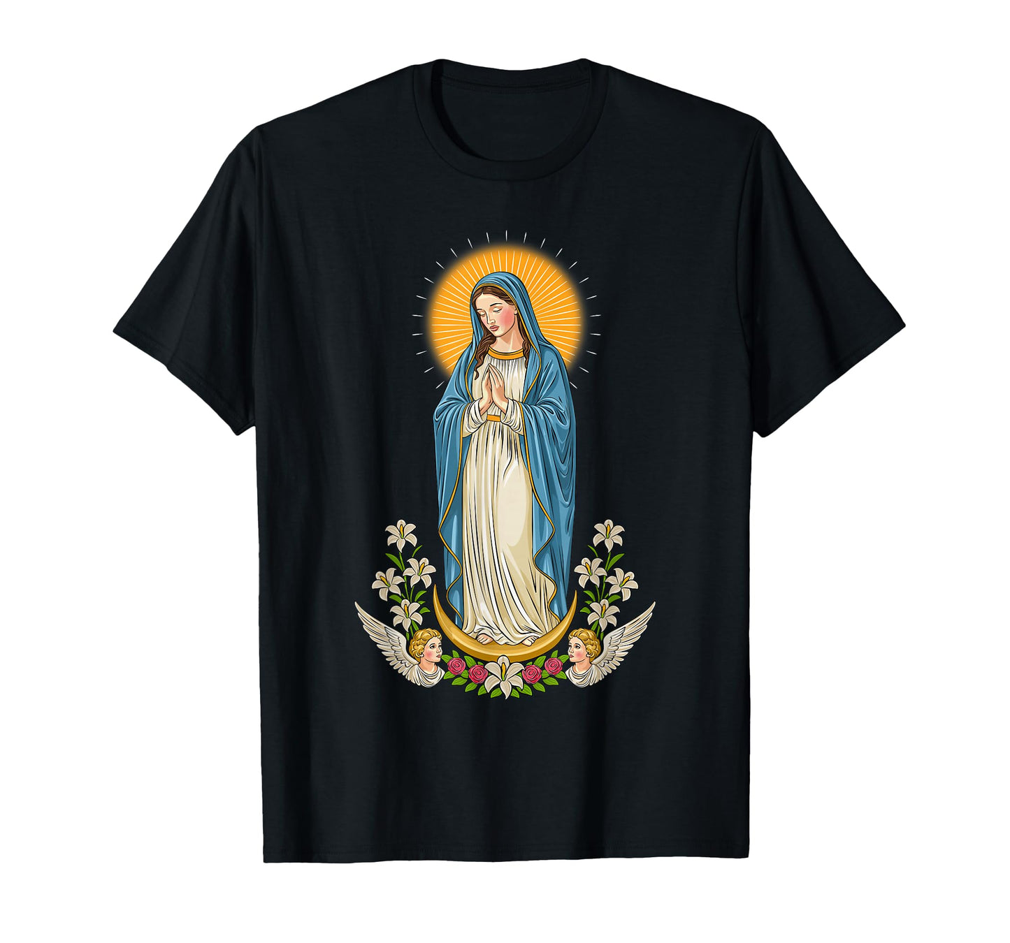 Virgin Mary Christian Art T-Shirt