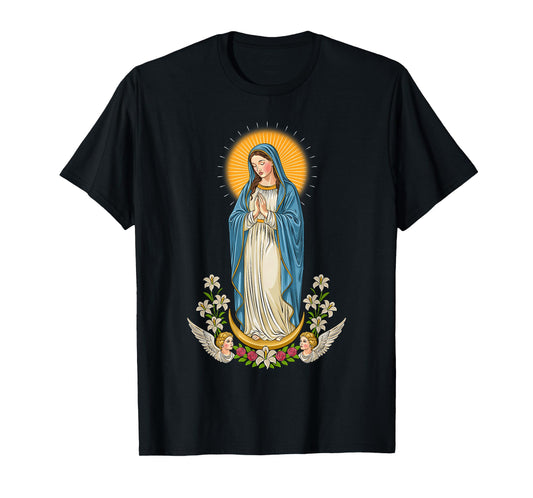 Virgin Mary Christian Art T-Shirt