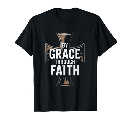 Ephesians 2:8-9 Graceful Faith Christian Tee T-Shirt