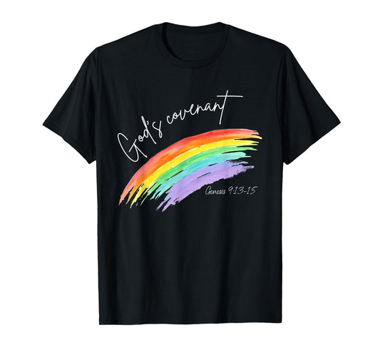 God's Covenant Genesis 9:13-15 Rainbow God's Believers T-Shirt
