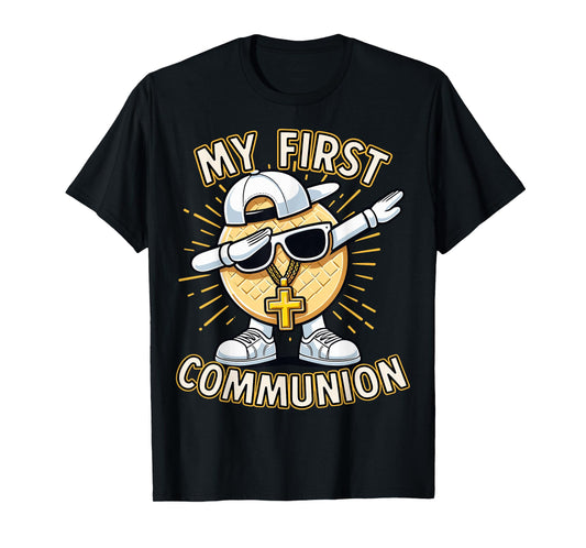 Communion Dabbing Wafer Funny 1st Communion T-Shirt