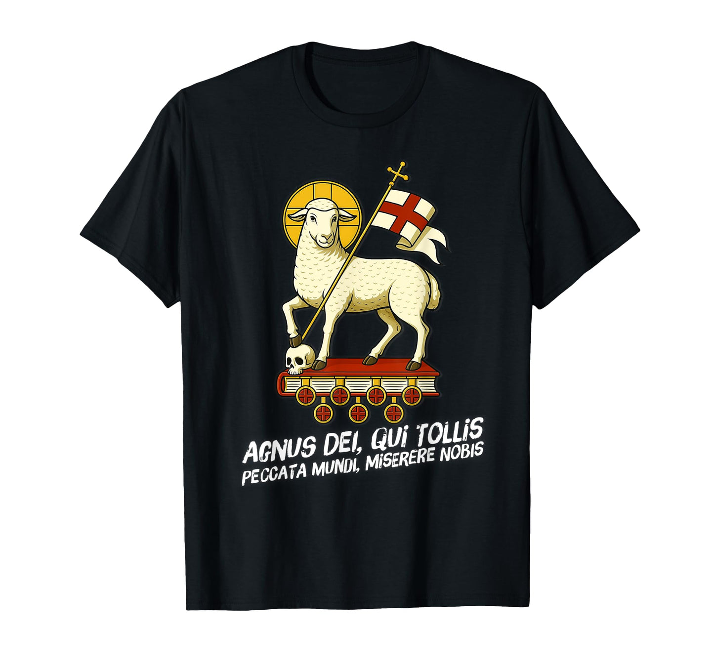 Agnus Dei Sanctus Traditional Latin Mass Catholic T-Shirt