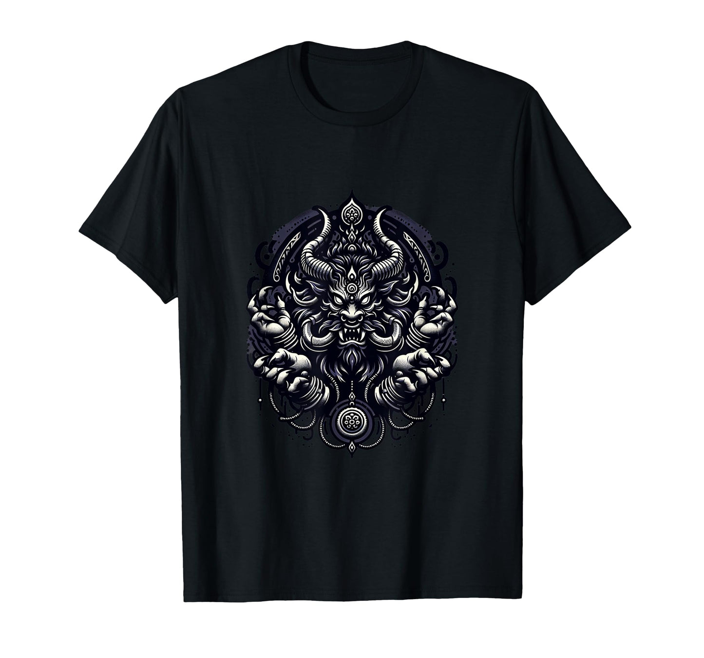 Dark Spirit Rakshasa Hindu Demon Horror Thriller Graphic T-Shirt