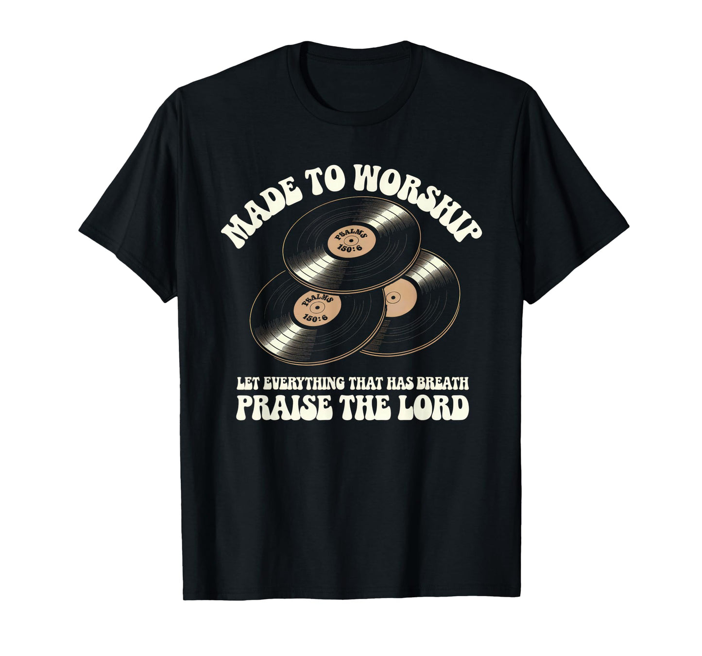 Worship Tshirt Christian Music Retro Cassette Psalms 150:6 T-Shirt