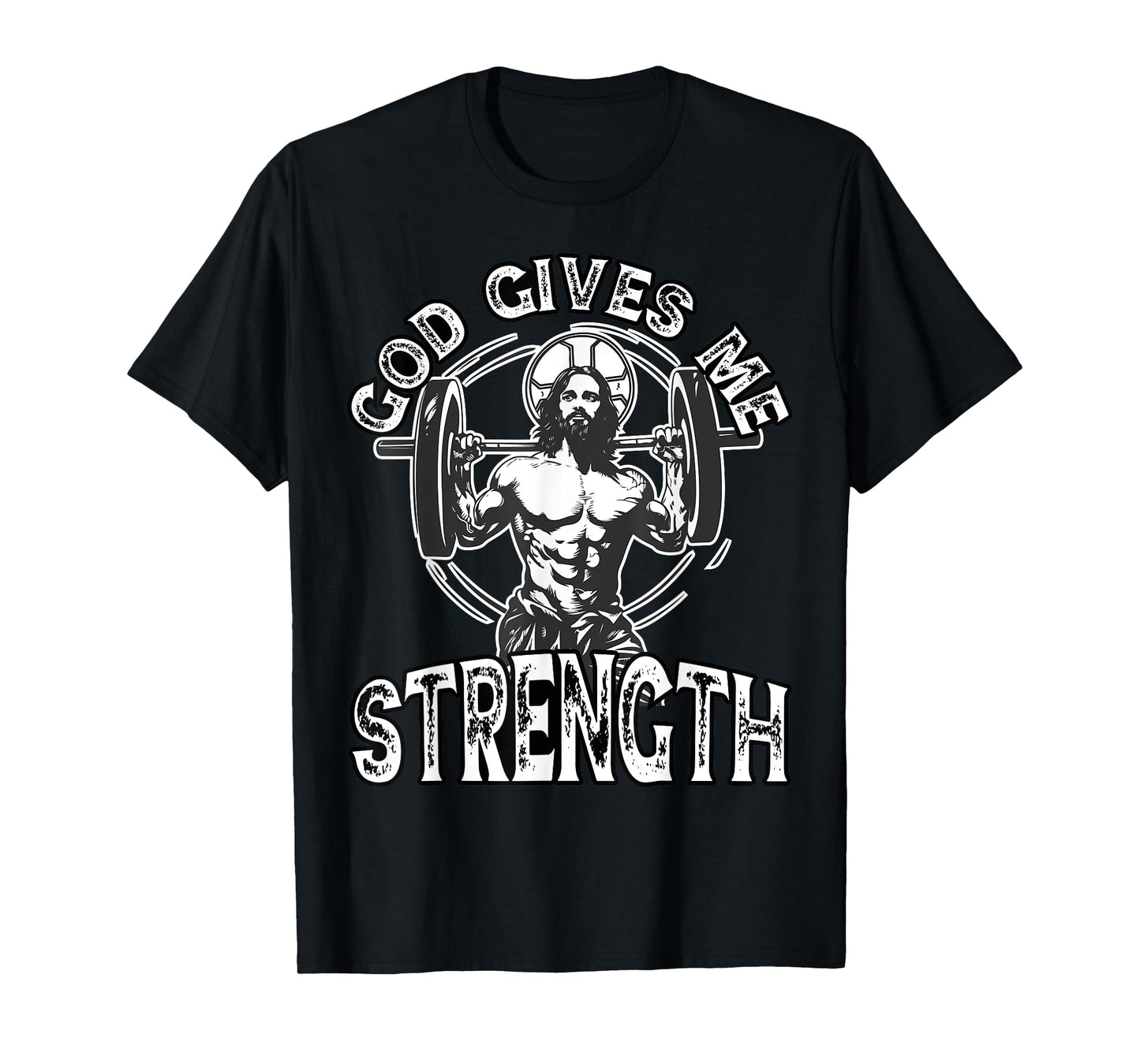 Gym And Jesus Christian Bodybuilder Religious Bodybuilding T-Shirt