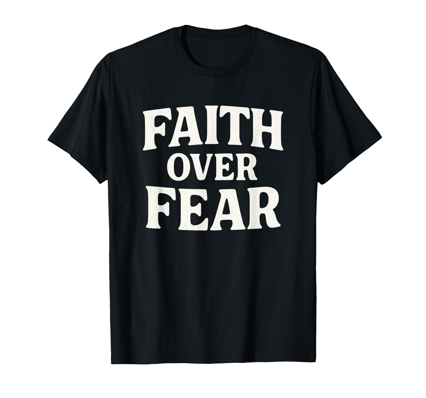 Faith Over Fear Christian Retro Design T-Shirt