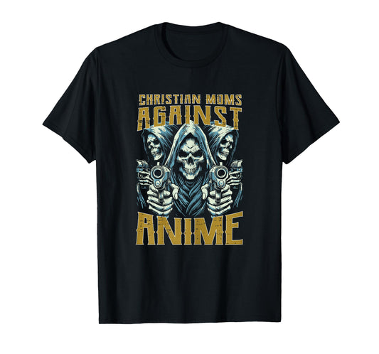 Christian Mom Against Anime Funny Bootleg Cringe Mama Women T-Shirt