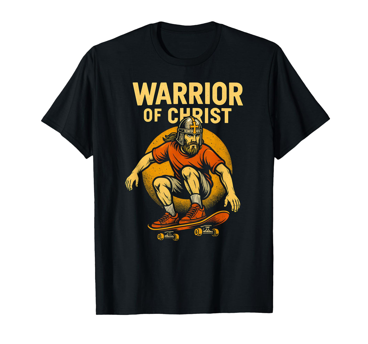 Christian Fitness Warrior of Christ Cool Mens Faith Apparel T-Shirt