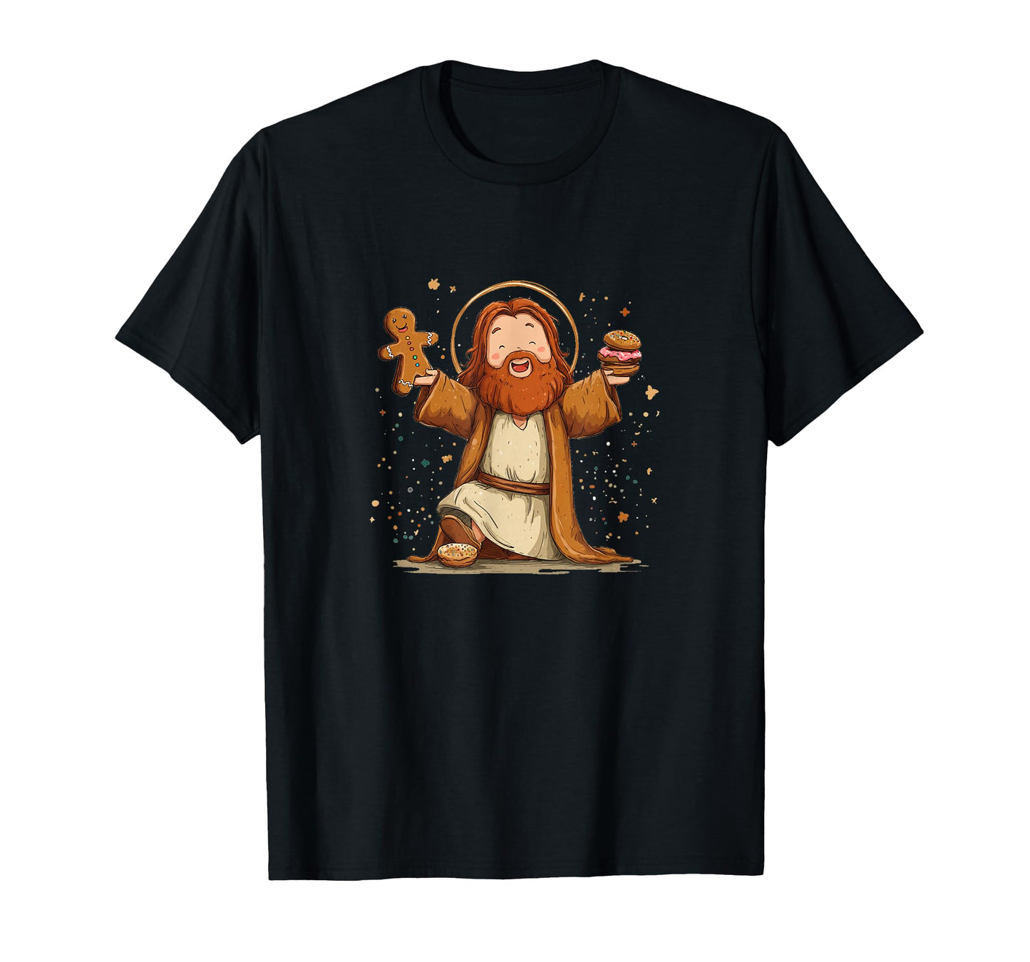 Cool Jesus Christ Loves Gingerbread for Boys and Girls T-Shirt
