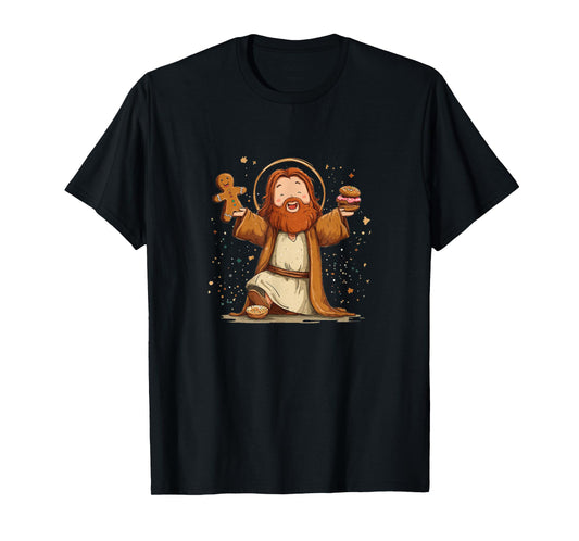 Cool Jesus Christ Loves Gingerbread for Boys and Girls T-Shirt