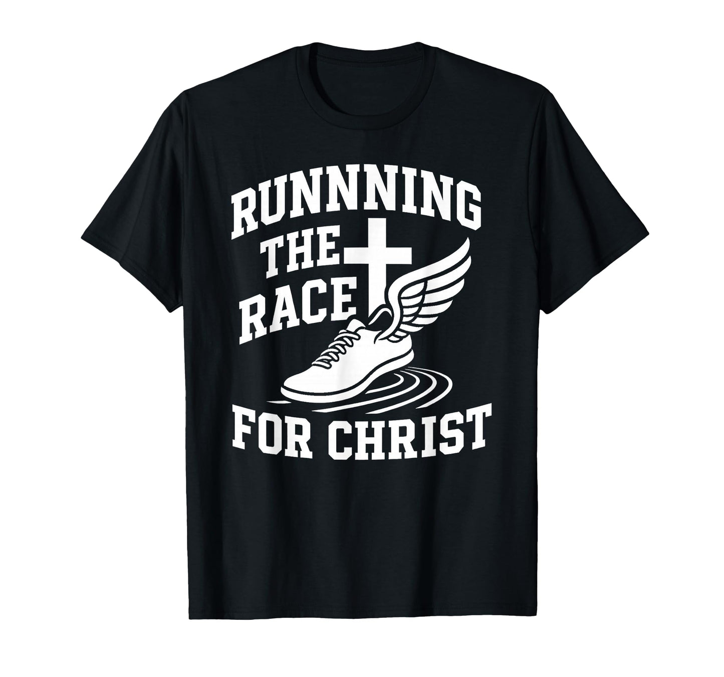 Running Race for Christ Collegiate Track T-Shirt