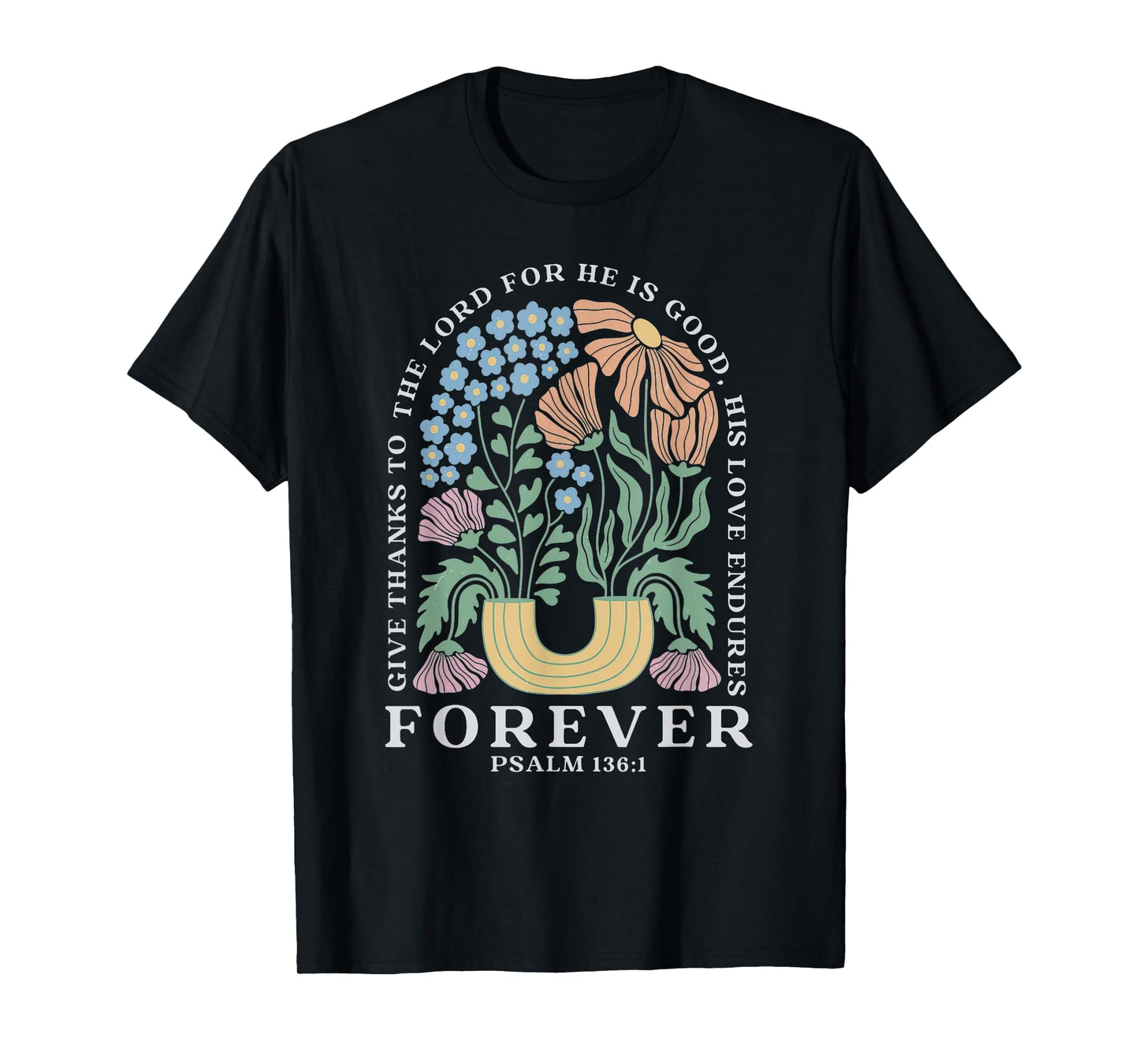 Boho Christian Shirt Women Bible Verse Jesus Vintage Floral T-Shirt