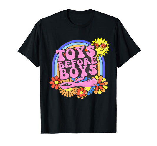 Inappropriate Toys Before Boys Embarrassing Adult Humor T-Shirt
