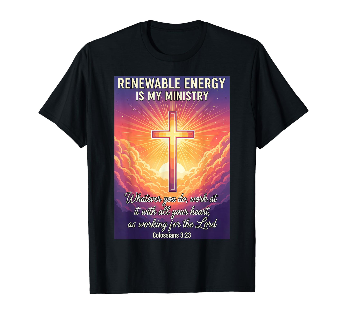 Christian Renewable Energy is My Ministry Specialist Jesus T-Shirt