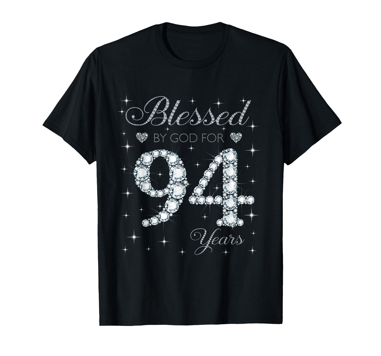 Blessed by God For 94 Years Old 94th Birthday Gift For Women T-Shirt