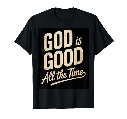 Vintage Retro Christian God is Good All The Time Jesus T-Shirt