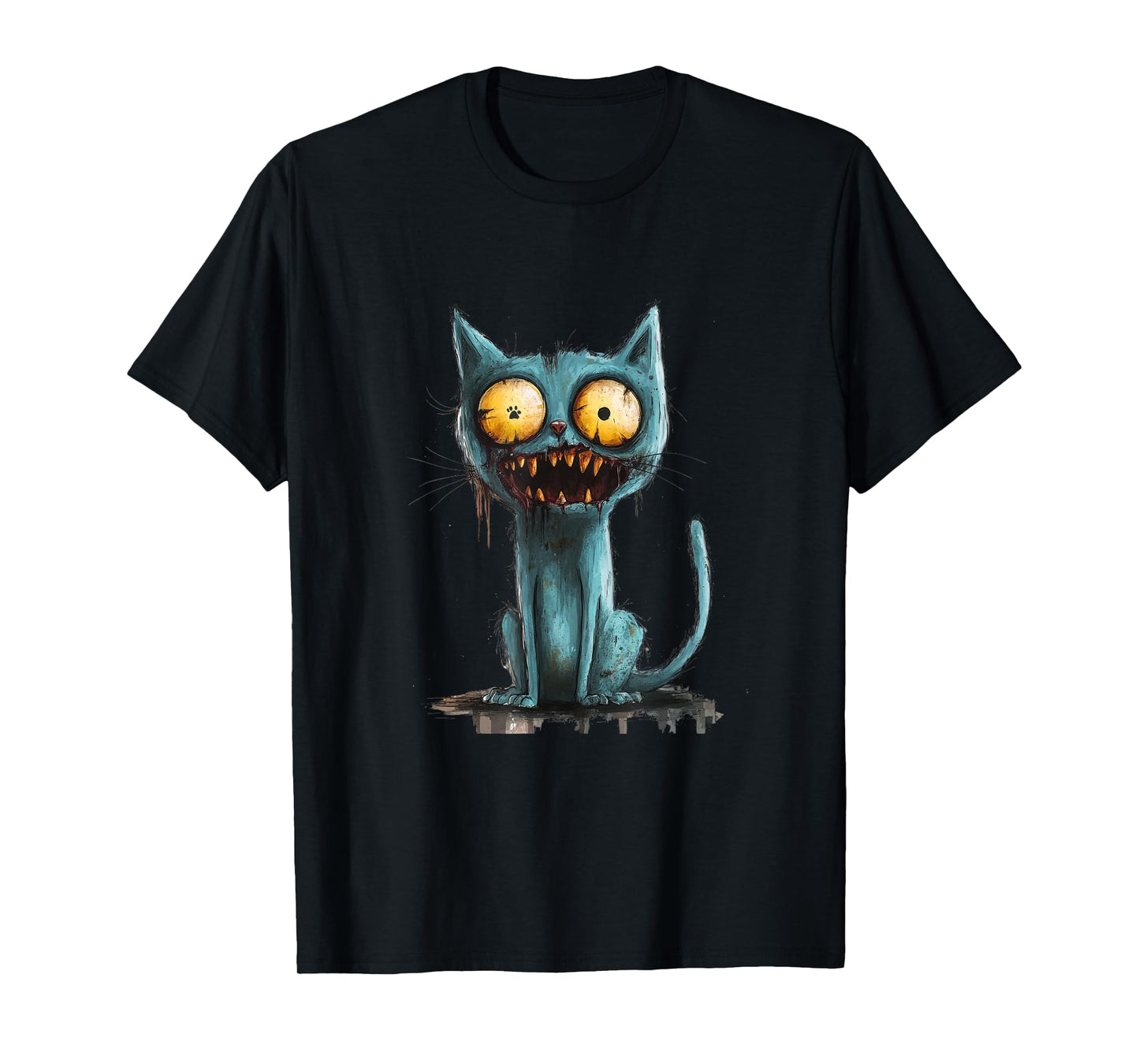 Funny Sarcastic Animal Zombie cat Creature T-Shirt