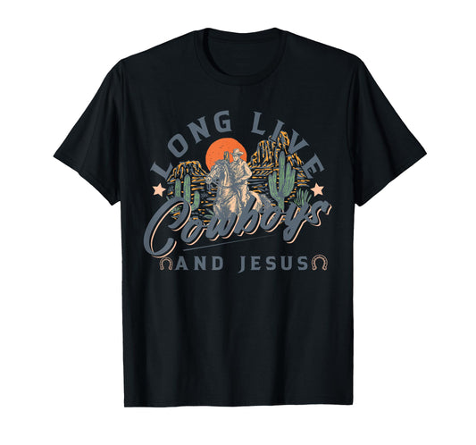 Cowboys And Jesus, Western Christian, Religious T-Shirt