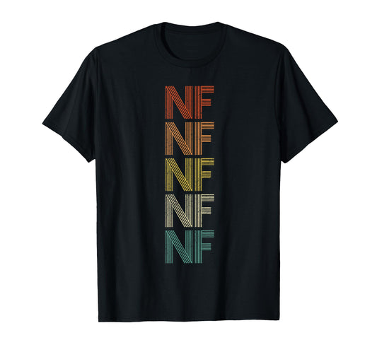 Nf Tee-Tshirt Gifts Unisex-Adult Retro T-Shirt Black Small Short Sleeve T-Shirt