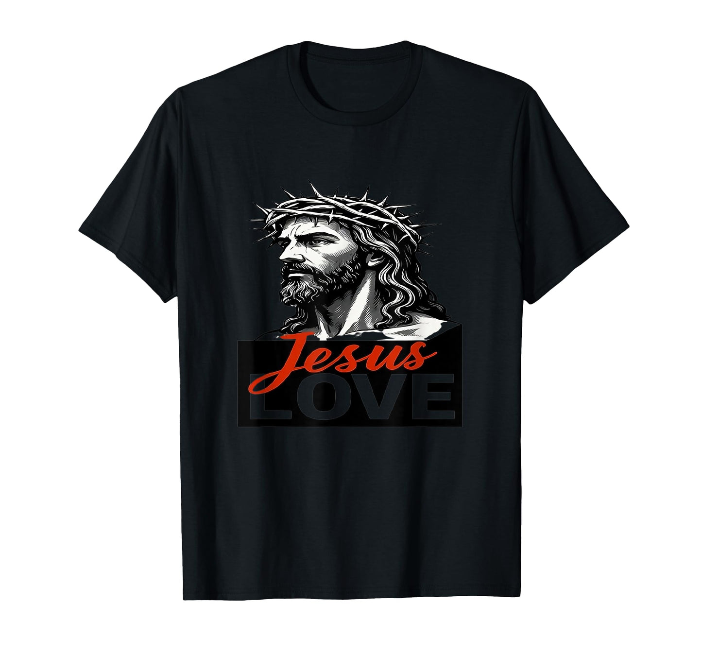Love Jesus Portrait Style Graphic for Men and Women T-Shirt